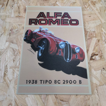 Placa Decorativa em PVC - Alfa Romeo