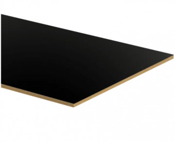 Placa MDF 3mm - Preto (uma face) | 60x40cm