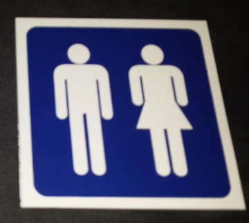 Placa PVC - WC Unisexo