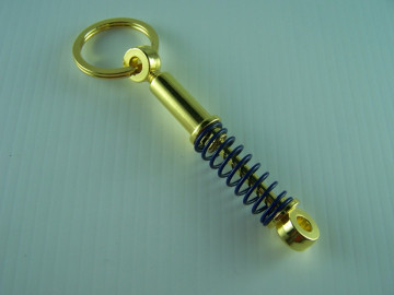 Porta Chaves - Amortecedor Dourado/Azul
