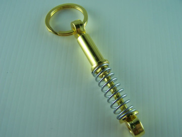 Porta Chaves - Amortecedor Dourado/Cinza