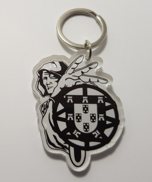 Porta chaves em acrílico - Homem Escudo