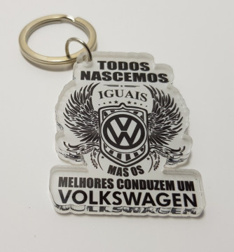 Porta chaves em acrílico - Todos Nascemos Iguais (Volkswagen)
