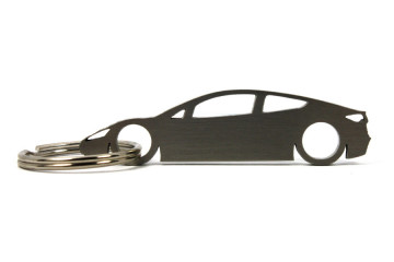 Porta Chaves em inox com silhueta com Tesla Roadster 2018
