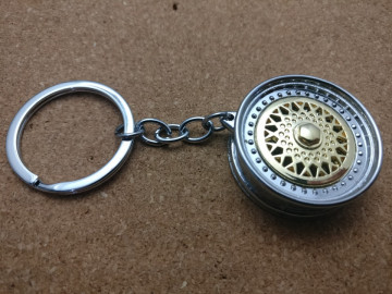 Porta Chaves - Jante Tipo BBS - Cromada e Dourado