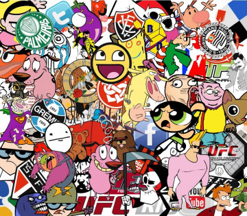 Sticker Bomb - Modelo 16 - 48x40cm