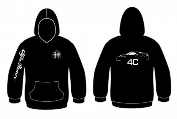 Sweatshirt com capuz para Alfa Romeo 4C