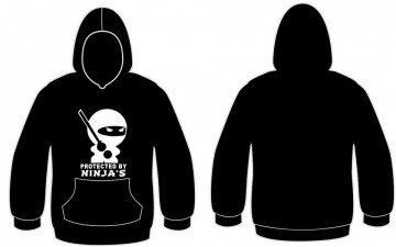 Sweatshirt com capuz - Protected by Ninja´s