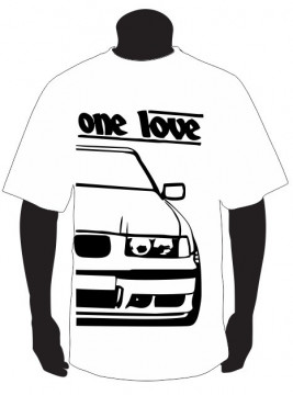 T-shirt para BMW E36 One Love