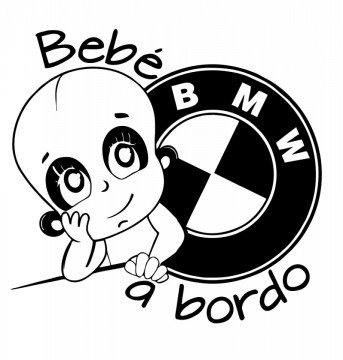 Autocolante - Bebé a bordo para BMW