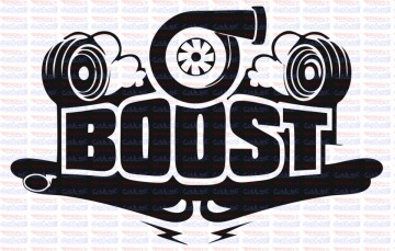 Autocolante - Boost turbo