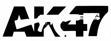 Autocolante com AK 47