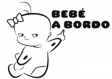 Autocolante com Bebé a bordo