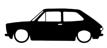 Autocolante com Fiat 127