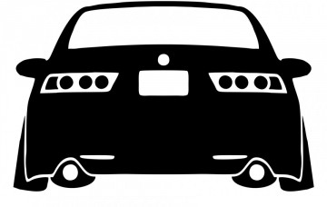Autocolante com Honda accord traseira