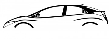 Autocolante com Honda Civic FB