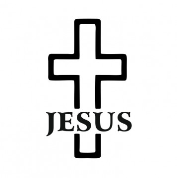 Autocolante com Jesus Cruz