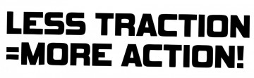 Autocolante com Less tration = more action