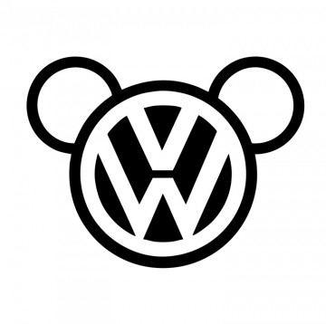 Autocolante com Mickey VW
