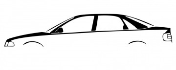 Autocolante com silhueta Audi A4 B5