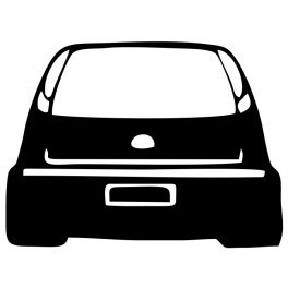 Autocolante com silhueta Opel Corsa C