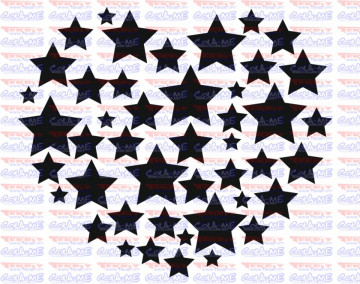 Autocolante - Coração em Estrelas