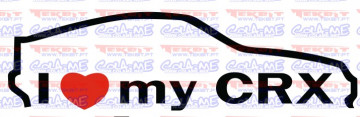 Autocolante - I love my CRX