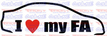 Autocolante - I love my FA