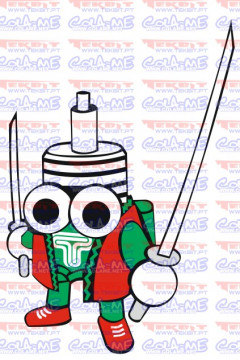 Autocolante Impresso - Boneco suspensão