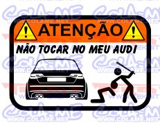 Autocolante Impresso - Não tocar no meu Audi A3 (2013)