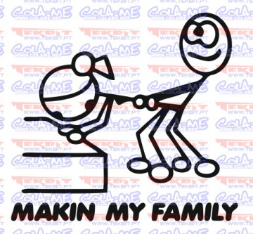 Autocolante - Making my family