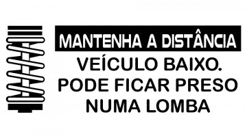 Autocolante - Mantenha a distância
