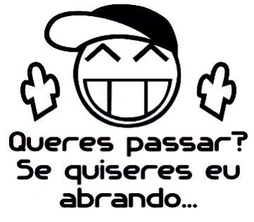 Autocolante - Queres passar? Se quiseres eu abrando