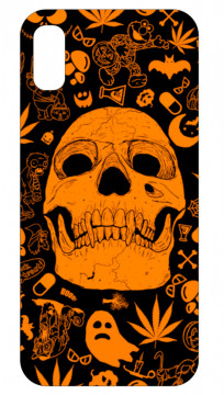 Capa de telemóvel com Caveira