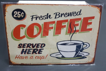 Chapa decorativa com Caffee