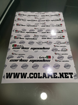 Folha / Pack de Autocolantes - Bandeira + Nomes + Grupo sanguíneo