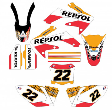 Kit Autocolantes Para HONDA CRF 250 04-09