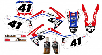 Kit Autocolantes Para HONDA CRF 450 09-12