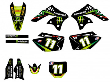 Kit Autocolantes Para Kawasaki KXF 250 06-08