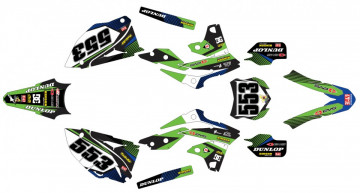 Kit Autocolantes Para KAWASAKI KXF 250 13-16