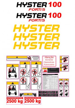 Kit de Autocolantes para HYSTER 100 Fortis