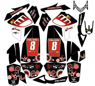 Kit de autocolantes para moto - Polaris Predator 500 -