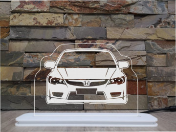 Moldura / Candeeiro com luz de presença - Honda Civic