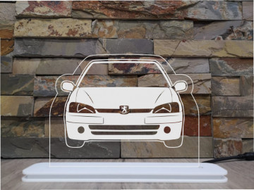 Moldura / Candeeiro com luz de presença - Peugeot 106 fase 2