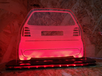 Moldura / Candeeiro com luz de presença - VW Polo 6N