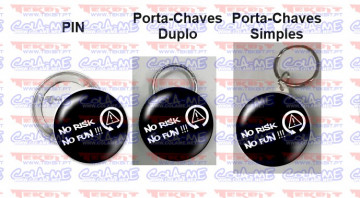 Pin / Porta Chaves - No Risk, No Fun