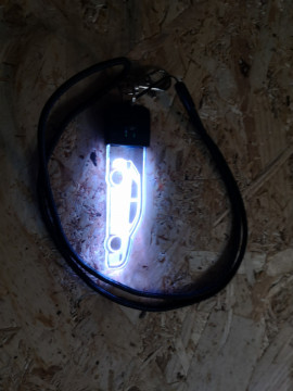 Porta Chaves com luz Multicor com Audi A3 8P
