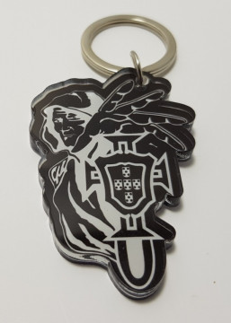 Porta chaves em acrílico - Homem Escudo
