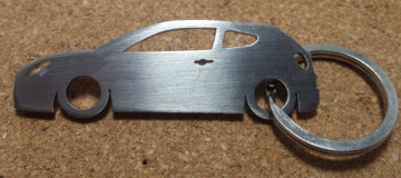 Porta Chaves em inox com silhueta com Alfa Romeo Mito