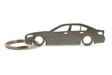Porta Chaves em inox com silhueta com BMW F10 limousine